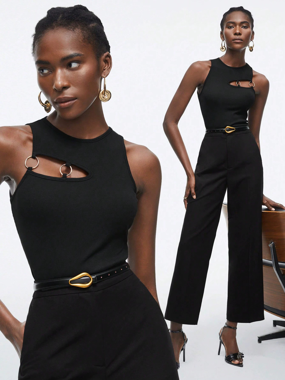 ZARA Spring Summer Street Style Asymmetrical Fitted Crop Top